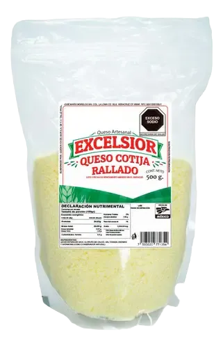 Excelsior Cotija Cheese – distributed by Excellentia Foods Excelsior Cotija Cheese